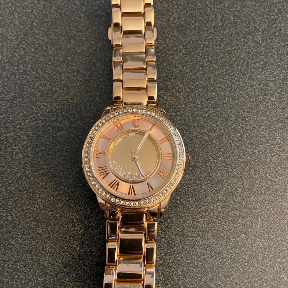 Charming Charlie Rose Gold Watch with Crystals